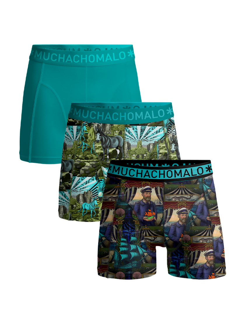 Pack de 3 calzoncillos Boxer para hombre Capitán Burro